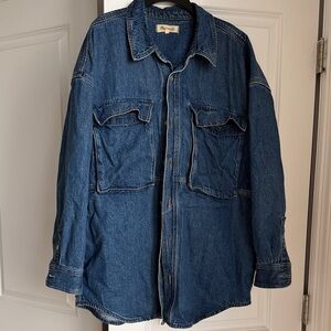 Madewell Blue Denim Shirt Jacket